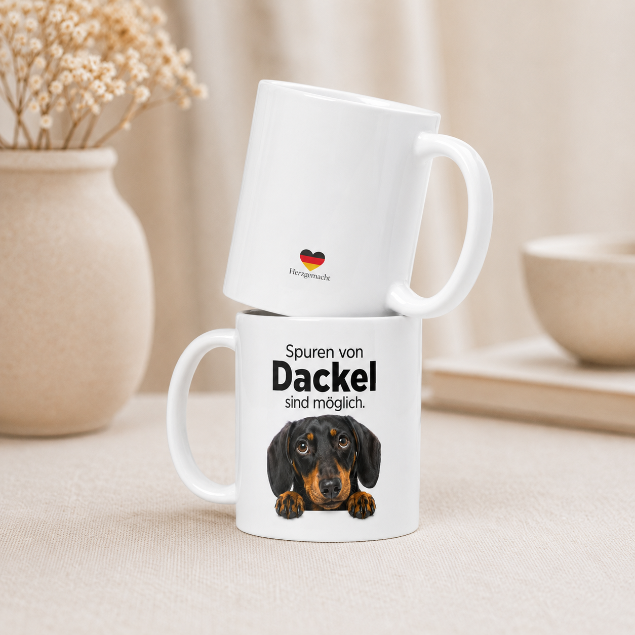 Dackel Tasse · Spuren von Dackel sind möglich · Lustige Hundetasse